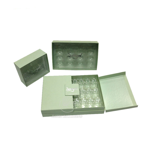 bespoke clear PVC lid gift presentation boxes