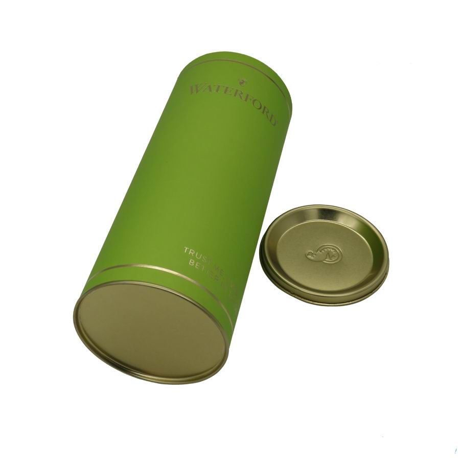 Custom printed paper tube wine box round