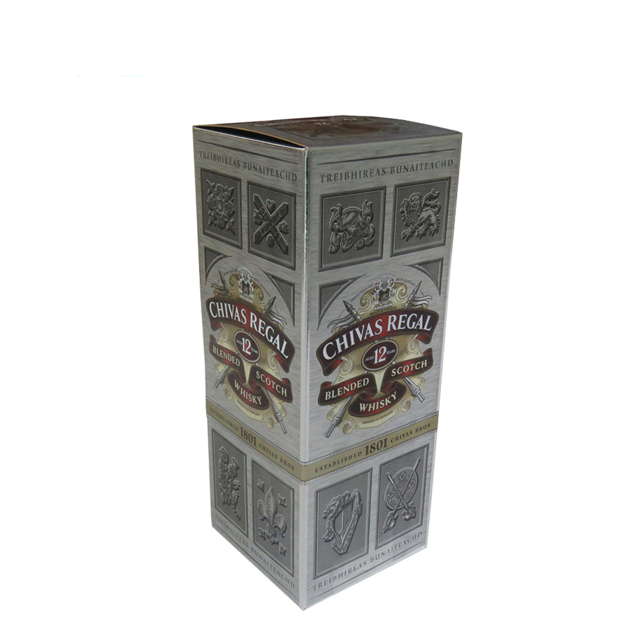 brand wine vodka packaging gift box silver